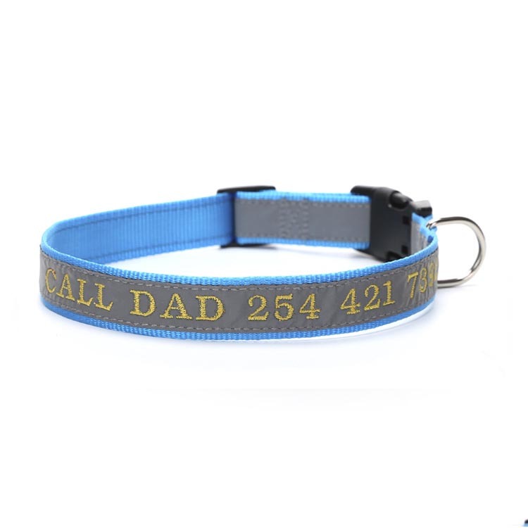 Personalized Reflective Dog Collar