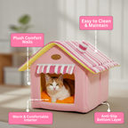 Striped Pet Bed House