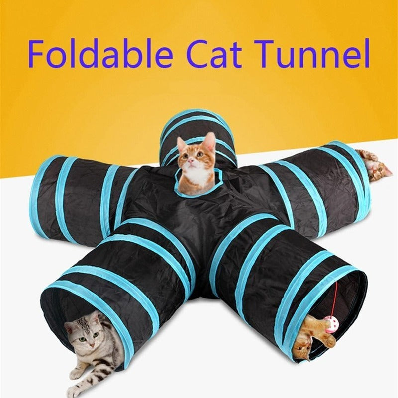 Foldable Multi-Channel Cat Tunnel