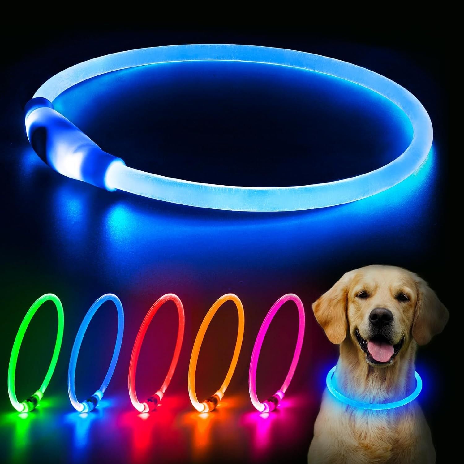 Rechargeable LED Dog Collar