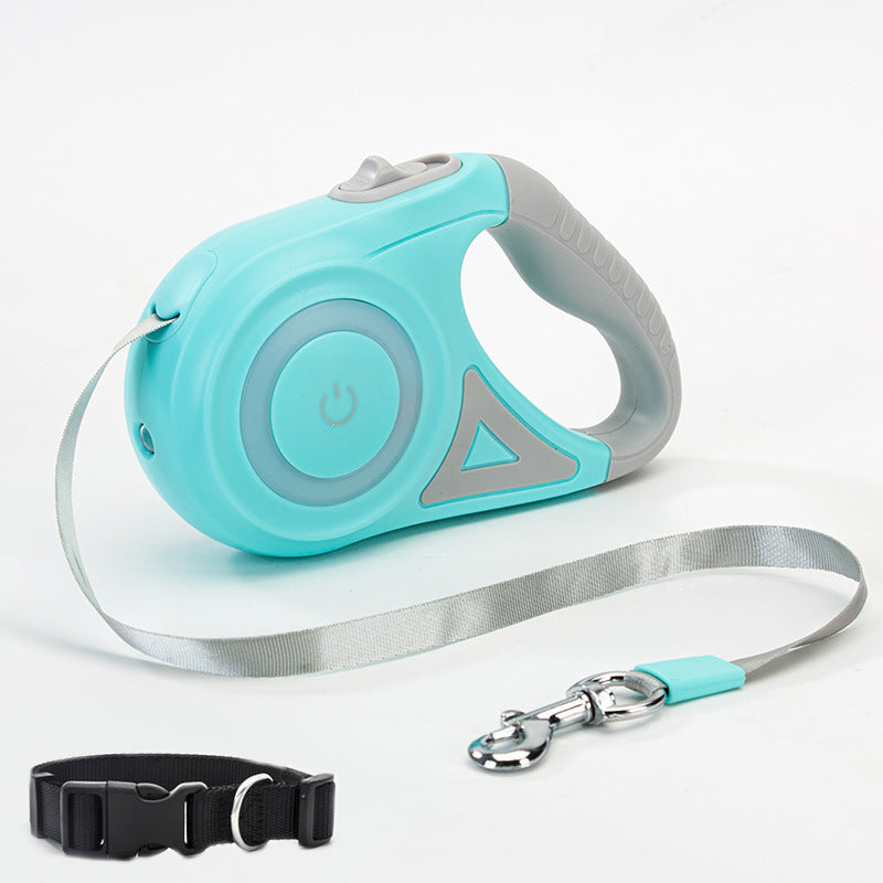 Retractable Leash with Dog Collar