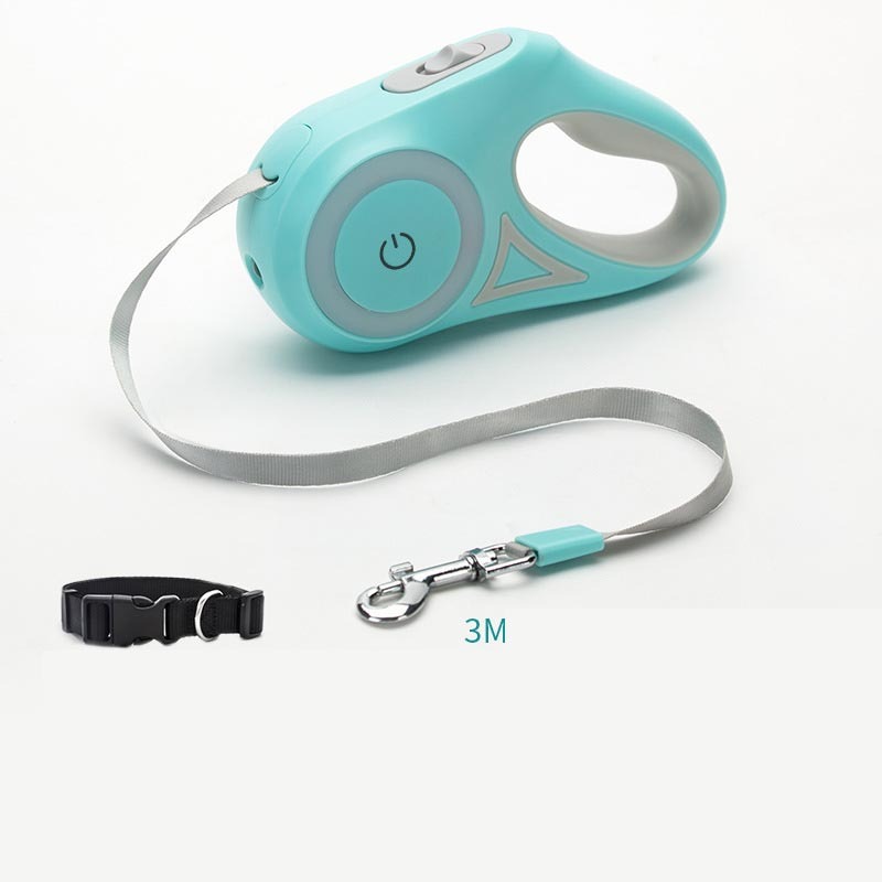 Retractable Leash with Dog Collar