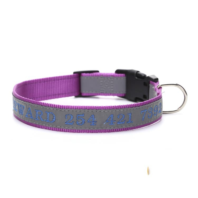 Personalized Reflective Dog Collar