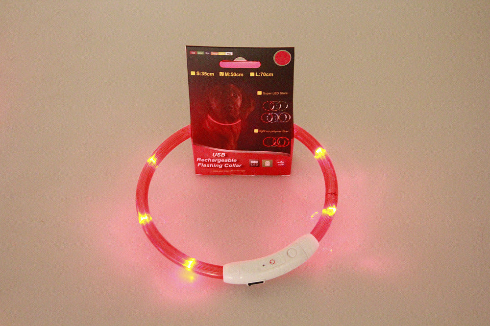 Rechargeable LED Flashing Pet Collar