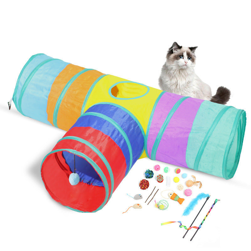 Foldable Cat Tunnel Set