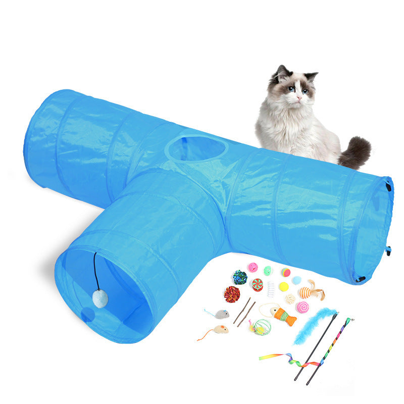 Foldable Cat Tunnel Set