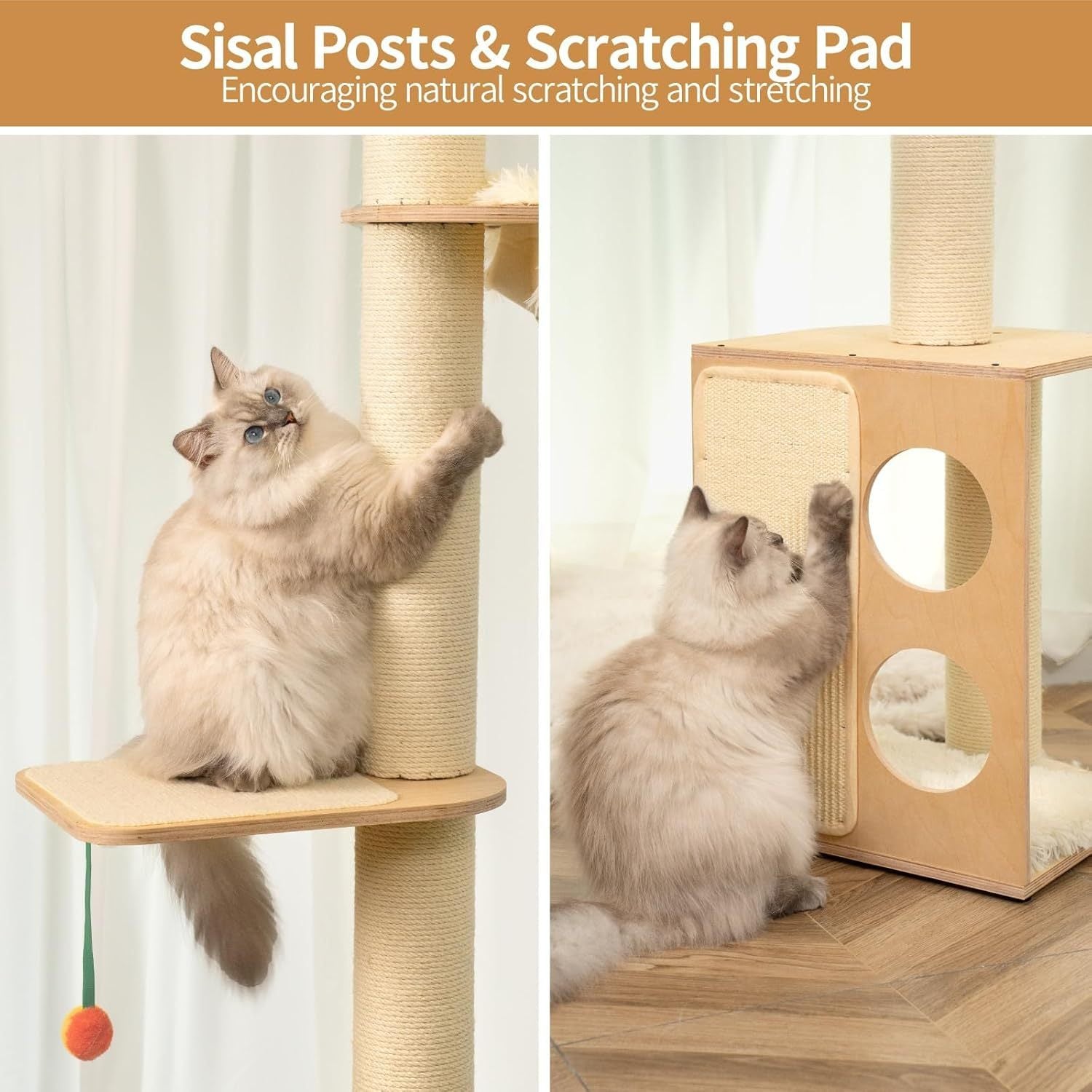 Large Floor-to-Ceiling Cat Tree