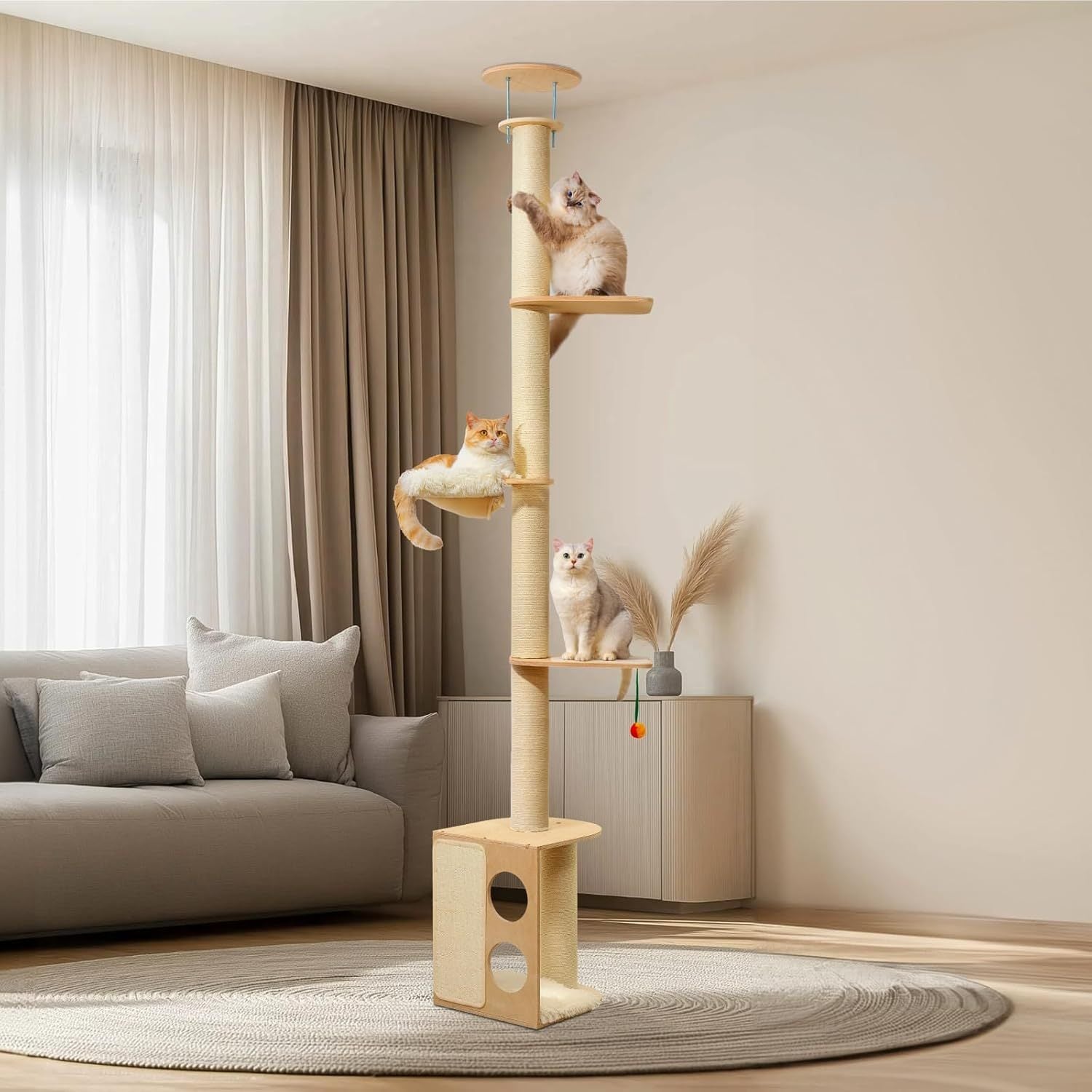 Large Floor-to-Ceiling Cat Tree