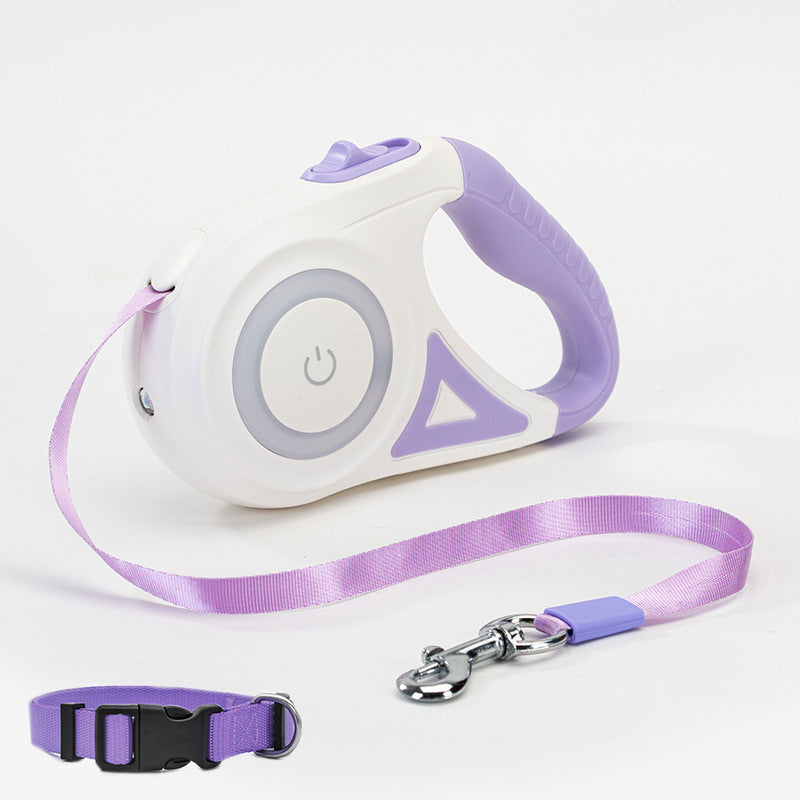 Retractable Leash with Dog Collar