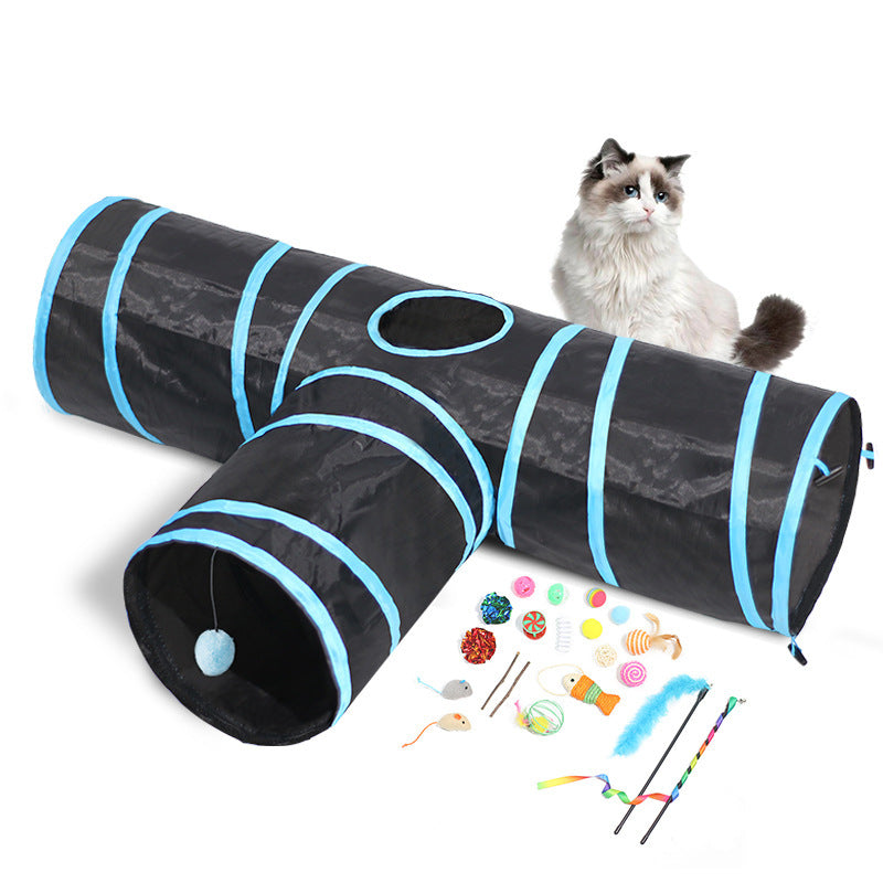 Foldable Cat Tunnel Set